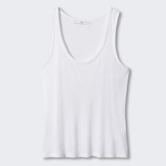 ⭐️2 for $30⭐️ Cotton Scoop Neck Flowy Tank Top - Picture 2 of 3